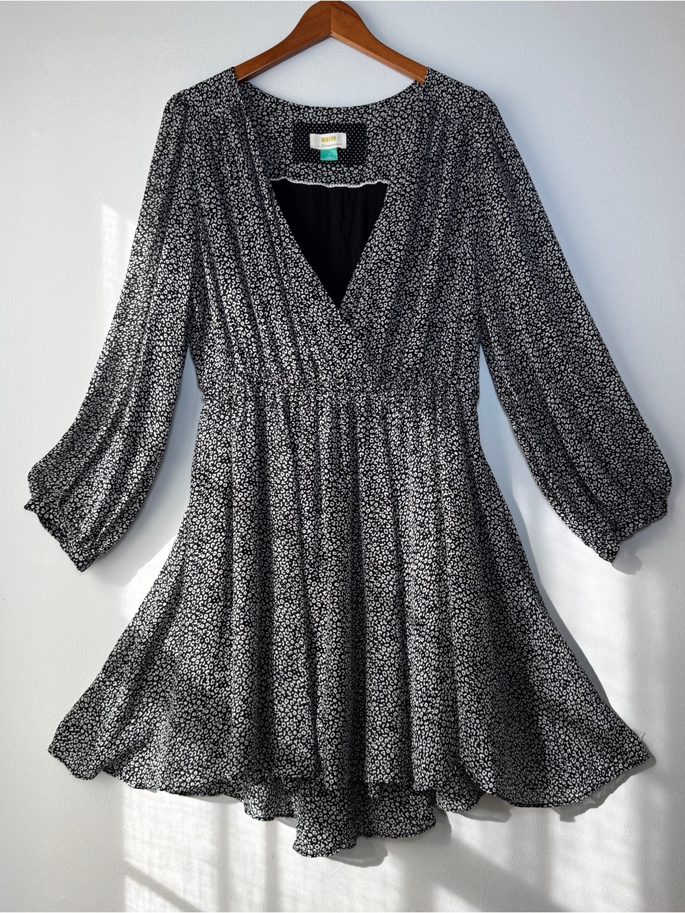 Anthropologie Maeve Carolyn Mini Women's Size 1X Overlap Dress With Pockets